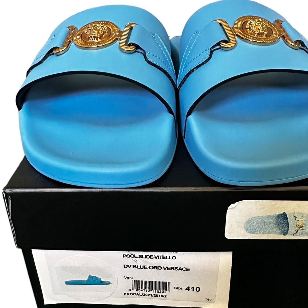 NIB Versace Medusa Slides - Picture 4 of 4